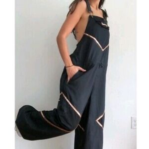 Champion Limited Edition Parachute Style Streetwear Y2K Black n Rose Overalls